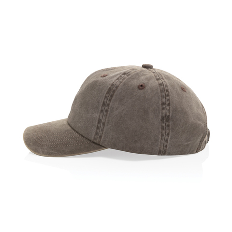 BEAU AWARE™ vasket cap med 6 paneler i bomuldstwill 270g/m²