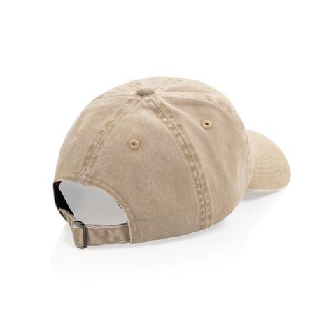 BEAU AWARE™ vasket cap med 6 paneler i bomuldstwill 270g/m²