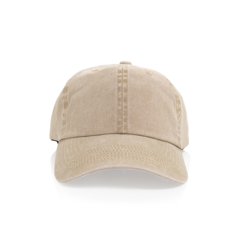 BEAU AWARE™ vasket cap med 6 paneler i bomuldstwill 270g/m²