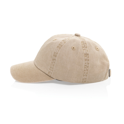 BEAU AWARE™ vasket cap med 6 paneler i bomuldstwill 270g/m²