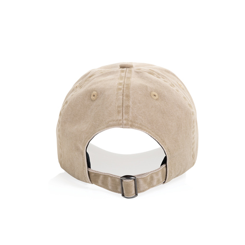 BEAU AWARE™ vasket cap med 6 paneler i bomuldstwill 270g/m²