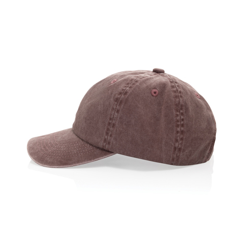 BEAU AWARE™ vasket cap med 6 paneler i bomuldstwill 270g/m²