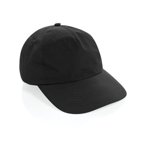 KENTO URBAN RCS genanvendt nylon 5-panels baseballcap - Sort
