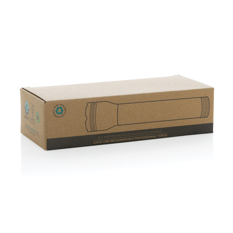 Lucid 5W lommelygte i RCS genanvendt plast og bambus-