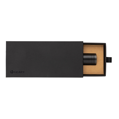 Gear X USB-opladelig lommelygte i RCS genanvendt aluminium-