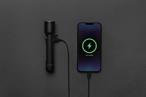 Gear X stor lommelygte i RCS genanvendt aluminium USB-oplade-