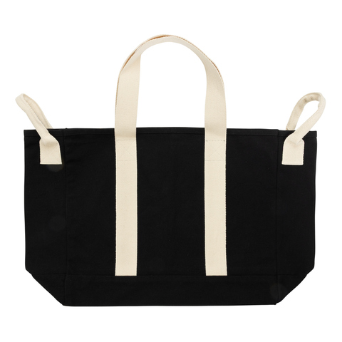 BEAU AWARE™ Strandtaske i genanvendt canvas på 400g/m²-Sort