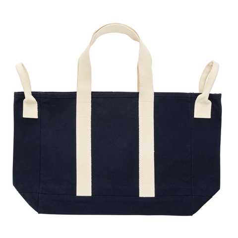 BEAU AWARE™ Strandtaske i genanvendt canvas på 400g/m²-Marineblå