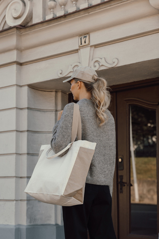 BEAU AWARE™ Allround Shopper i genanvendt canvas 400g/m²
