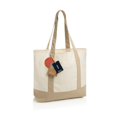 SHOP LOCAL AWARE™ genanvendt bomuld, 350 g/m², mulepose