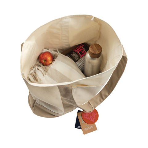SHOP LOCAL AWARE™ genanvendt bomuld, 350 g/m², mulepose