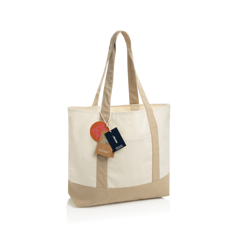 SHOP LOCAL AWARE™ genanvendt bomuld, 350 g/m², mulepose