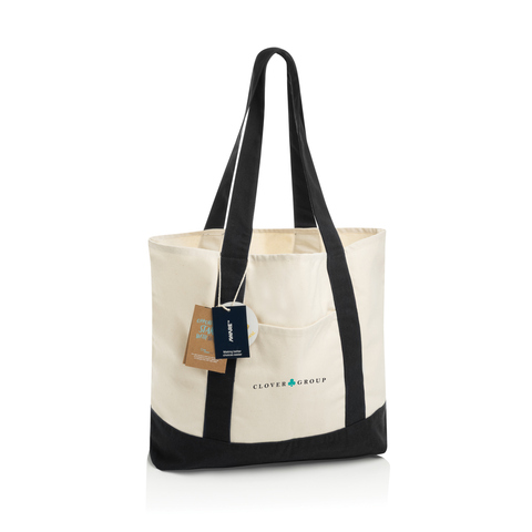 SHOP LOCAL AWARE™ genanvendt bomuld, 350 g/m², mulepose