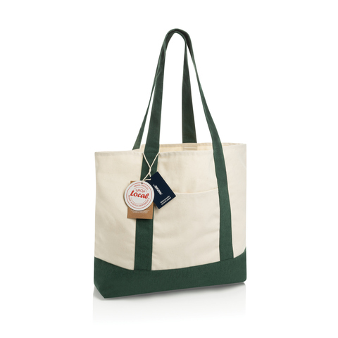 SHOP LOCAL AWARE™ genanvendt bomuld, 350 g/m², mulepose