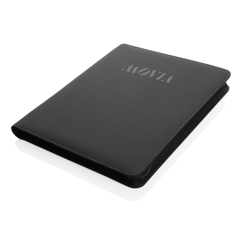Impact Aware™ deluxe 300D tech portfolio med lynlås-Sort