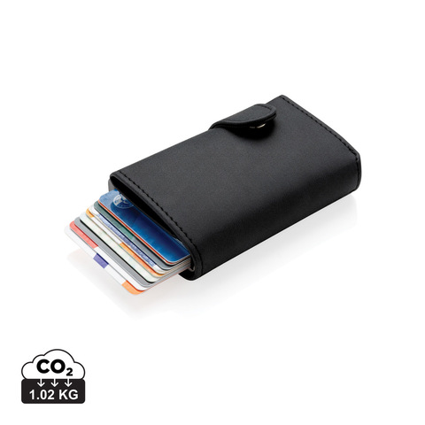Standard aluminiums RFID kortholder med PU Pung-