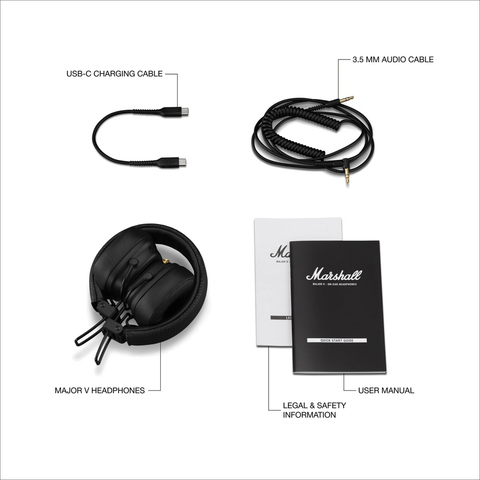 Marshall Major V 100H+ hovedtelefon