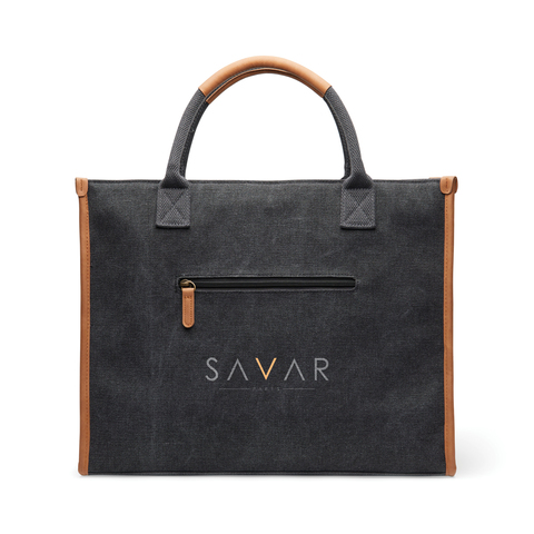 VINGA Bosler kontor taske i RCS genanvendt canvas-