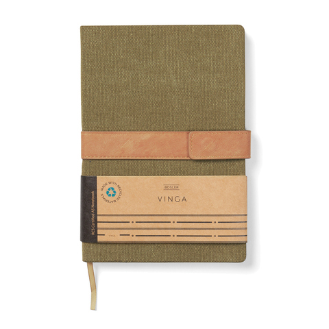 VINGA Bosler notesbog  i RCS genanvendt canvas-