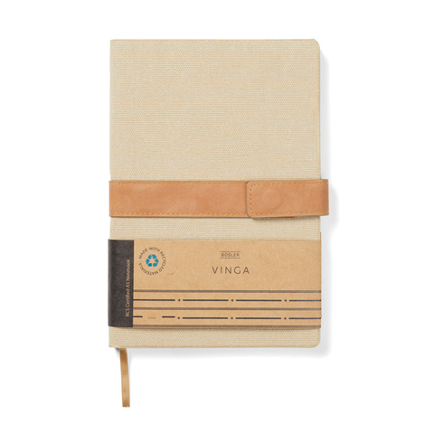 VINGA Bosler notesbog  i RCS genanvendt canvas-