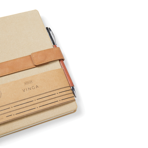 VINGA Bosler notesbog  i RCS genanvendt canvas-