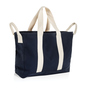 BEAU AWARE™ Strandtaske i genanvendt canvas på 400g/m² - Marineblå