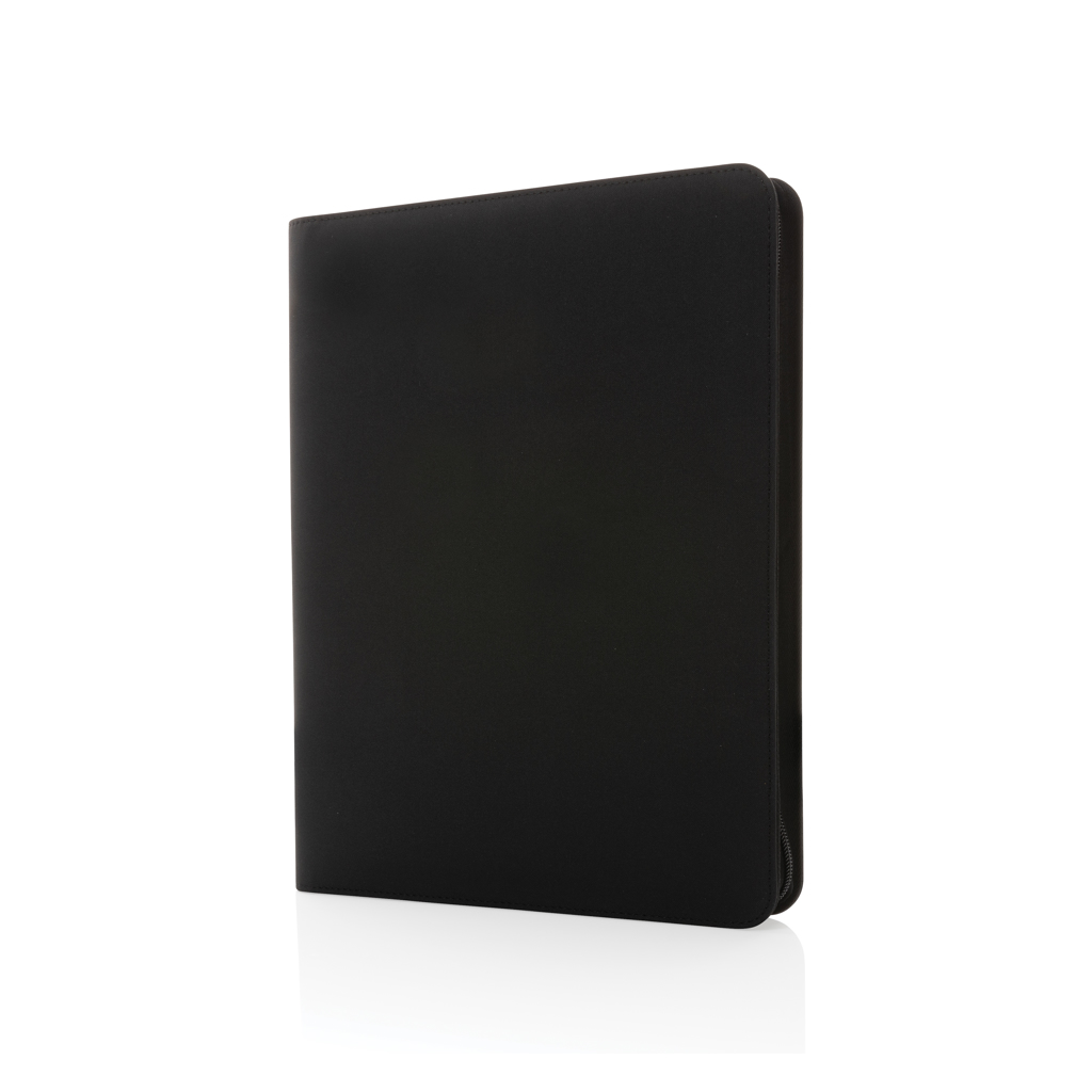 Impact Aware™ deluxe 300D tech portfolio med lynlås-Sort