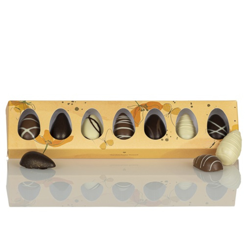 COCOTURE Påske Chokoladeæg Mix - 7 stk.-Orange
