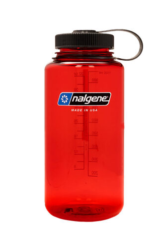 NALGENE Drikkeflaske, 1 Ltr. - 50% rPet 32 oz (bred åbning) - Rød