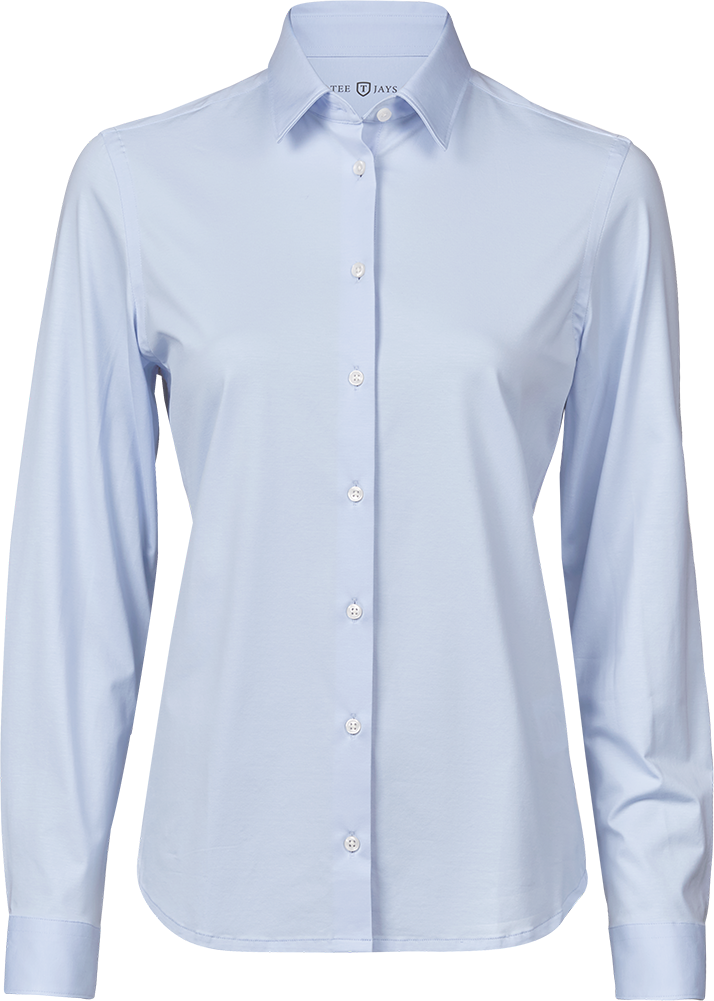 TEE JAYS Active Stretch Skjorte, Dame-Lyseblå