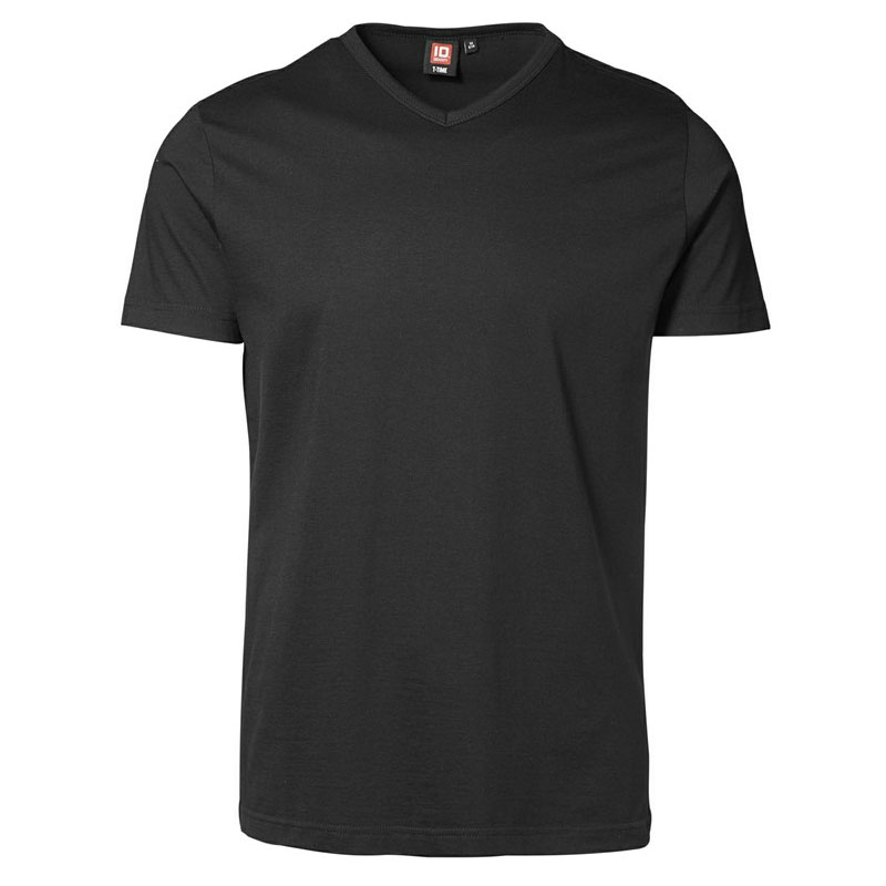 ID T-time T-shirt V-hals-Sort