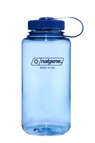 NALGENE Drikkeflaske, 1 Ltr. - 50% rPet 32 oz (bred åbning) - Blå