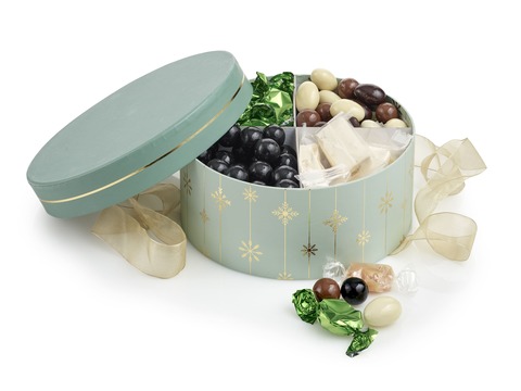 Hatteæske med Familiemix, 900 g. - 