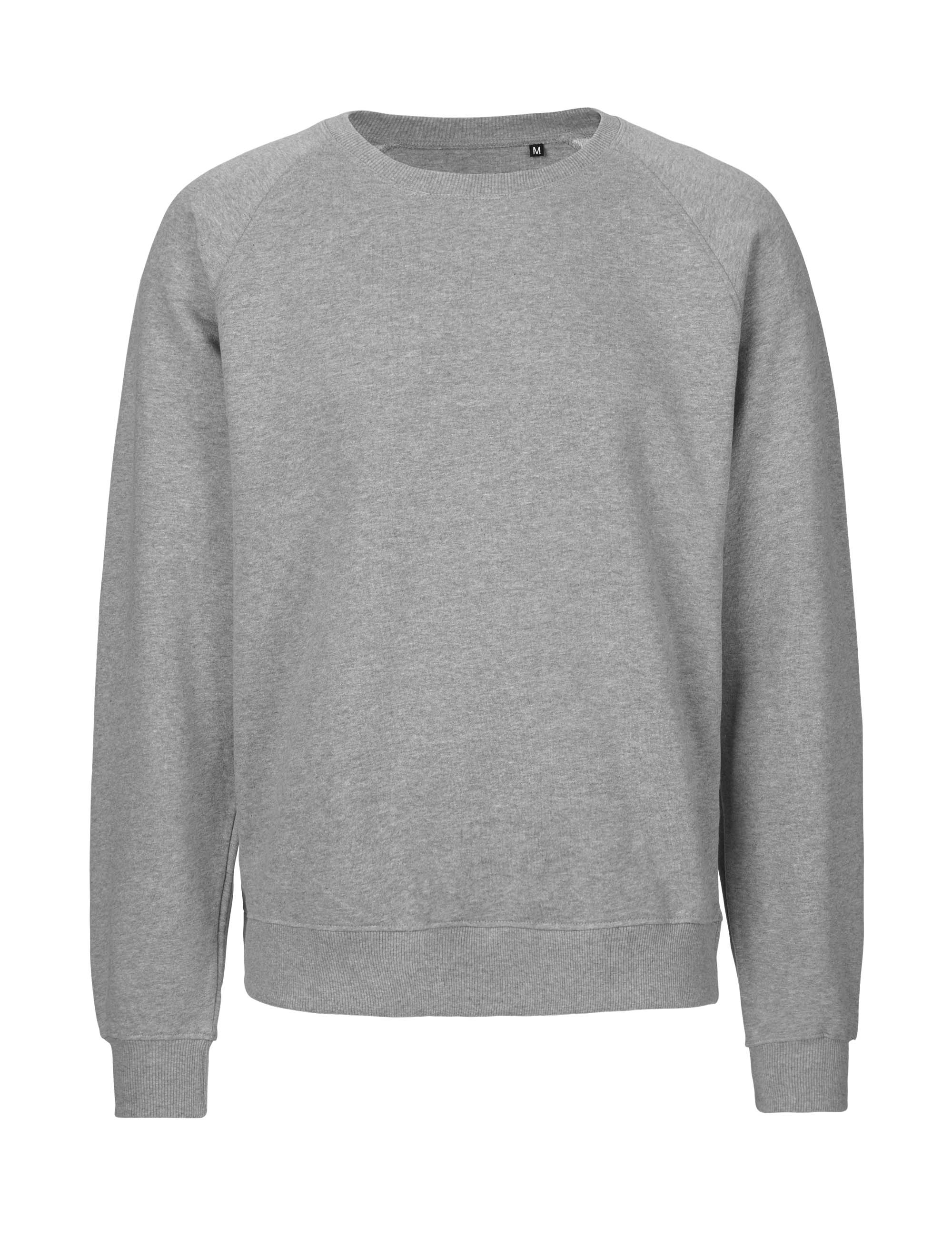 NEUTRAL Unisex Tiger Cotton Labelfree Bomuld Sweatshirt-Grå melange
