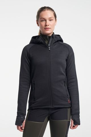 TENSON TXlite Midlayer Hoodie Zip, Dame-Sort