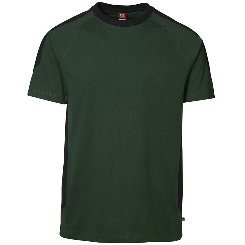 ID Pro Wear T-shirt - Kontrast-Flaskegrøn