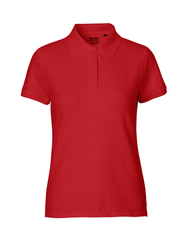NEUTRAL Classic  Dame Polo, 100% Økologisk Fairtrade Bomuld-Rød
