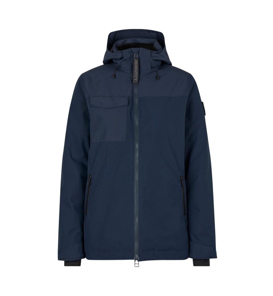 ID Hooded vinterjakke, dame - 100% rPet-Navy