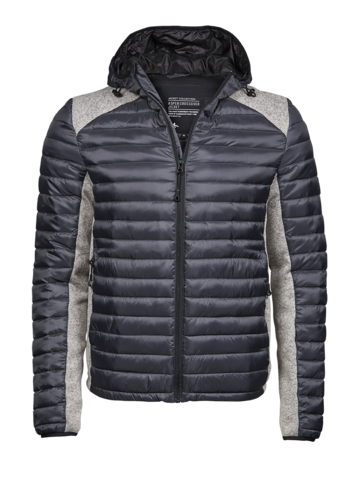 TEE JAYS Hooded Aspen Crossover Jakke, herre-Grå