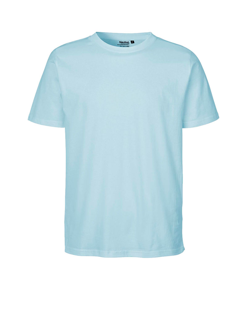 NEUTRAL Regular Unisex T-shirt, 100% Økologisk Fairtrade Bomuld-Lyseblå