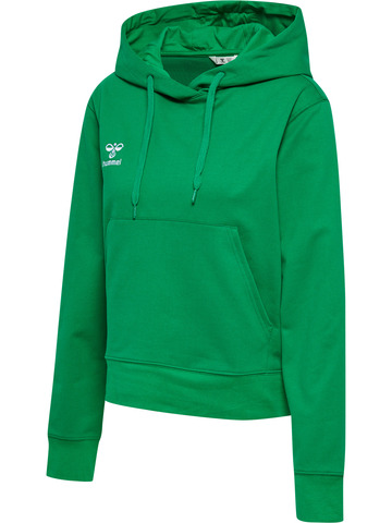 HUMMEL 2.0 Hoodie, Dame - Økologisk Bomuld-Grøn