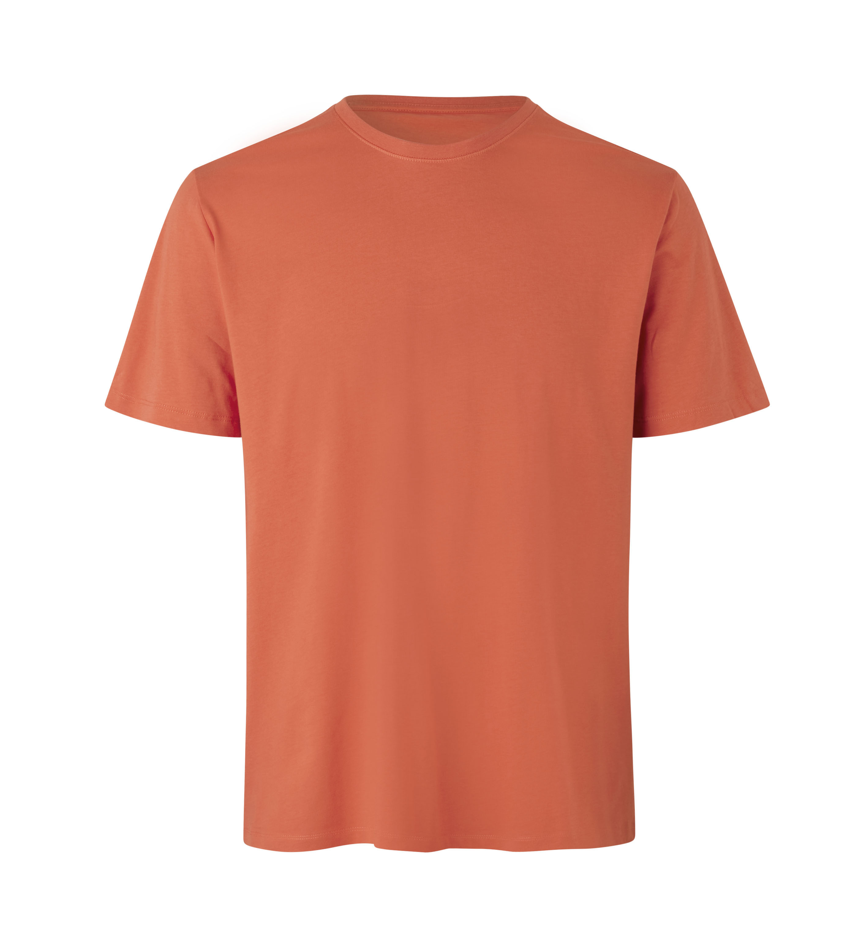ID Økologisk O-hals T-shirt, herre-Orange