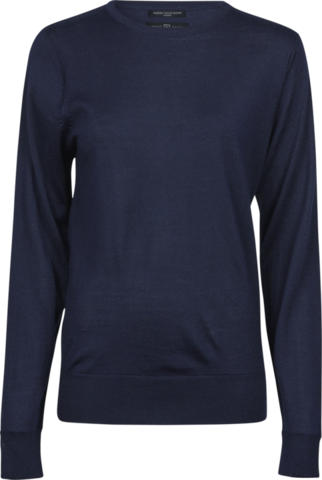 TEE JAYS Crew Neck Strik Sweater, dame-Navy