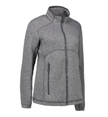 ID Zip Mix Melange Fleece, dame-Grafit melange