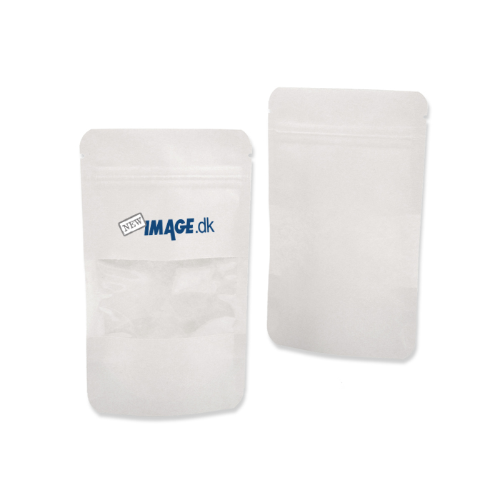 Kraftpapir pose med vindue 13 x 22,5 (medium)-Farve eksempler